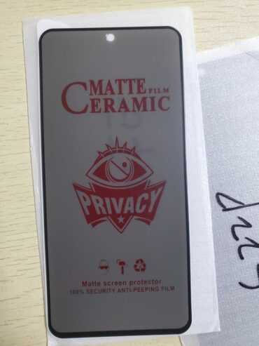 Matte Ceramic Privacy Screen Protector For Samsung Phones