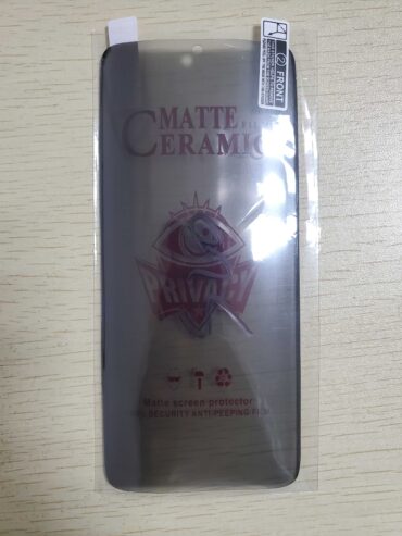 Matte Ceramic Privacy Screen Protector For Samsung Phones