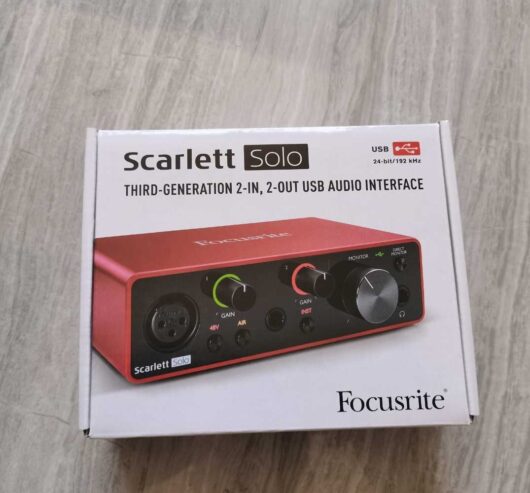 Focusrite Scarlett solo 3rd Generation